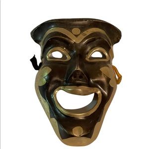 Brass Comedy Tragedy Happy Mask